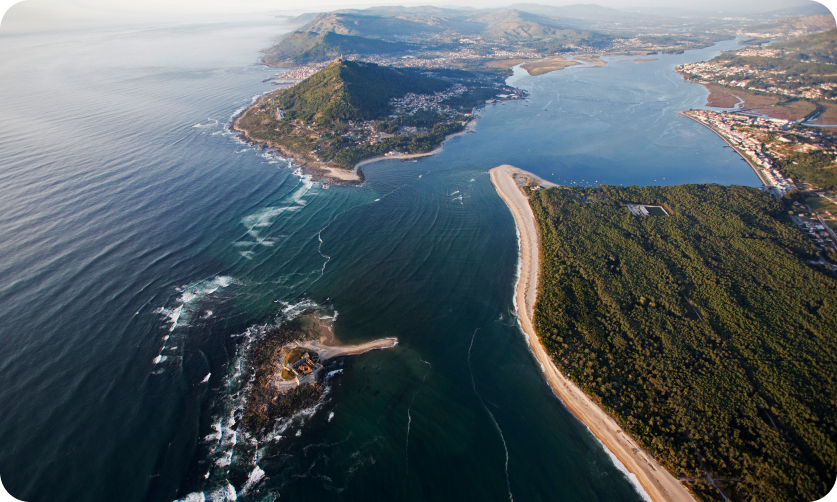 Vista aérea Rio Minho